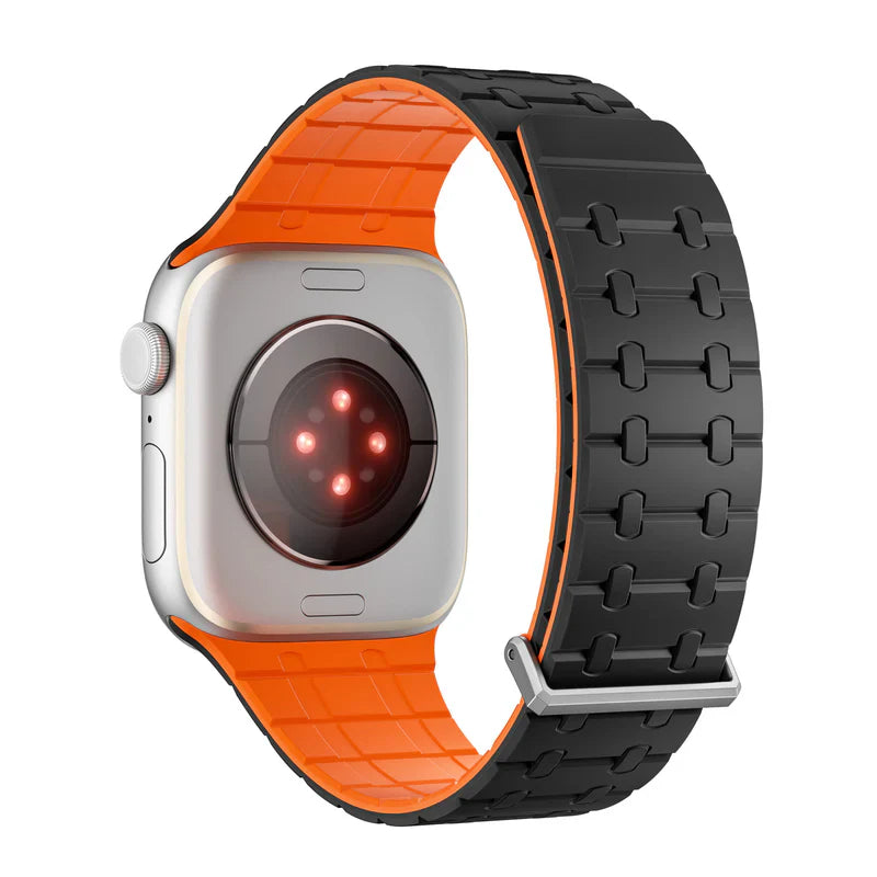 Straplix Magnetic Silicone Band for Apple Watch – Soft Sport Strap Compatible with 44mm 45mm 49mm