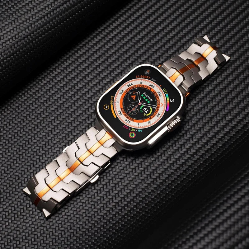 Straplix Titanium Band for Apple Watch – Premium Metal Strap Compatible with 40mm 41mm 42mm 44mm 45mm 46mm 49mm