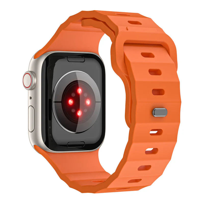 FKM Sports Band Compatible with Apple Watch – Durable Rubber Strap for Series 1–9 & Ultra