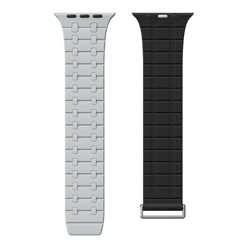 Straplix Magnetic Silicone Band for Apple Watch – Soft Sport Strap Compatible with 44mm 45mm 49mm