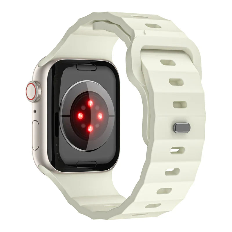 FKM Sports Band Compatible with Apple Watch – Durable Rubber Strap for Series 1–9 & Ultra