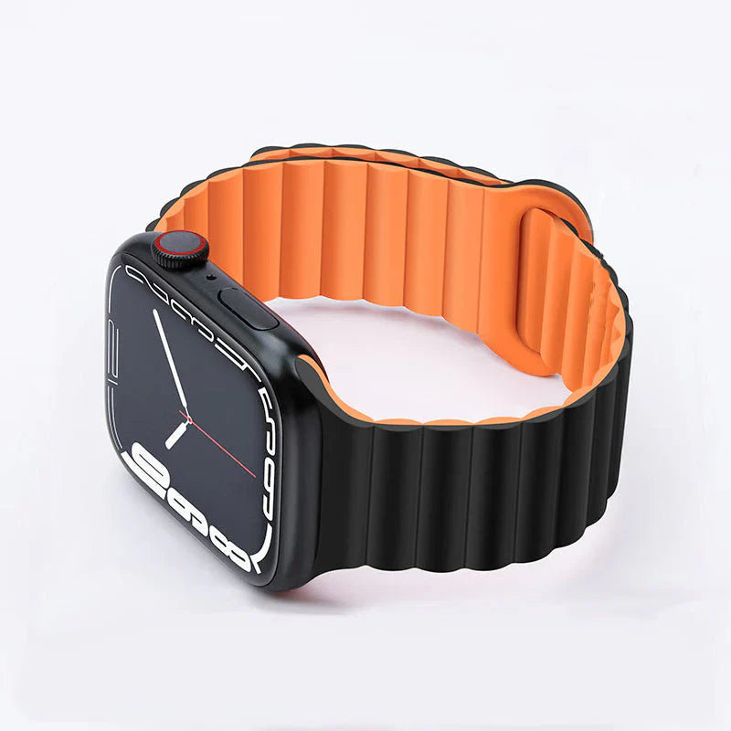 Straplix Magnetic Silicone Strap for Apple Watch – Soft Sport Band Compatible with 40mm 41mm 42mm 44mm 45mm 46mm 49mm