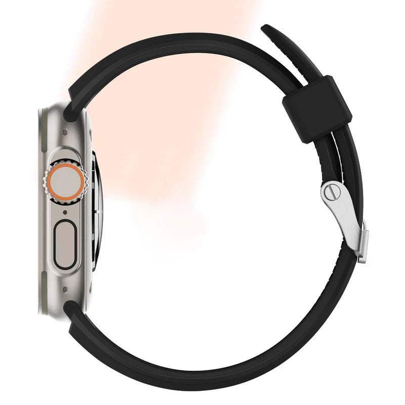 Straplix Grid Rugged Silicone Band for Apple Watch – Durable Sport Strap Compatible with 44mm 45mm 46mm 49mm