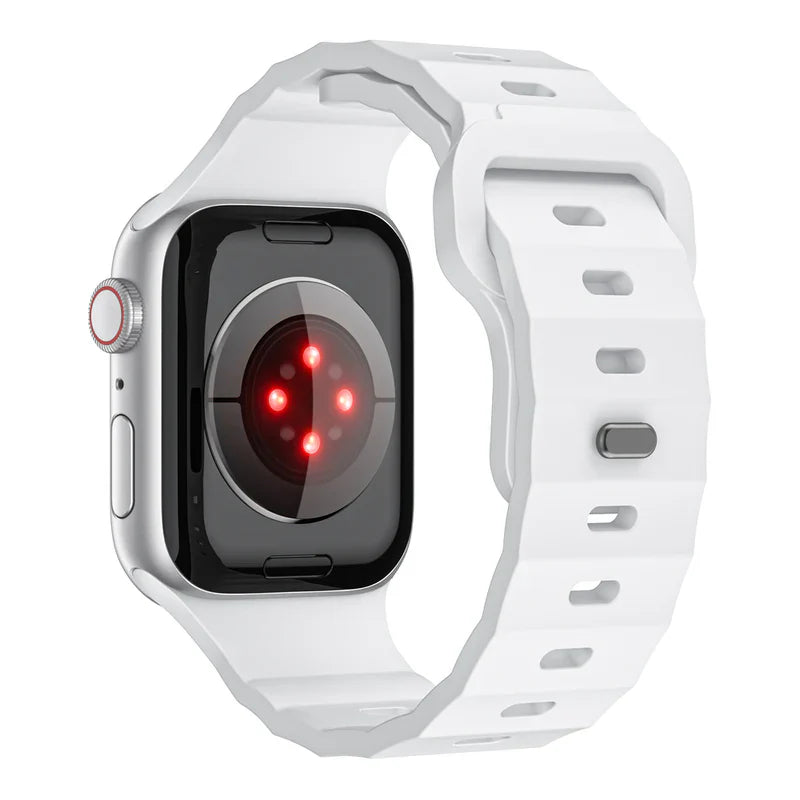 FKM Sports Band Compatible with Apple Watch – Durable Rubber Strap for Series 1–9 & Ultra