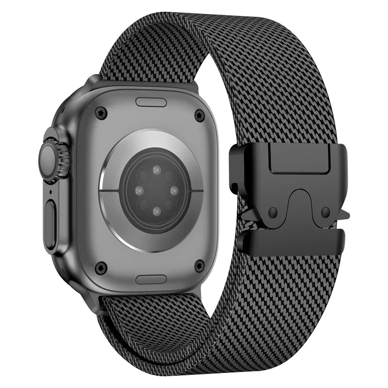 Straplix Milanese Loop Band for Apple Watch – Stainless Steel Mesh Strap Compatible with 40mm 41mm 42mm 44mm 45mm 46mm 49mm