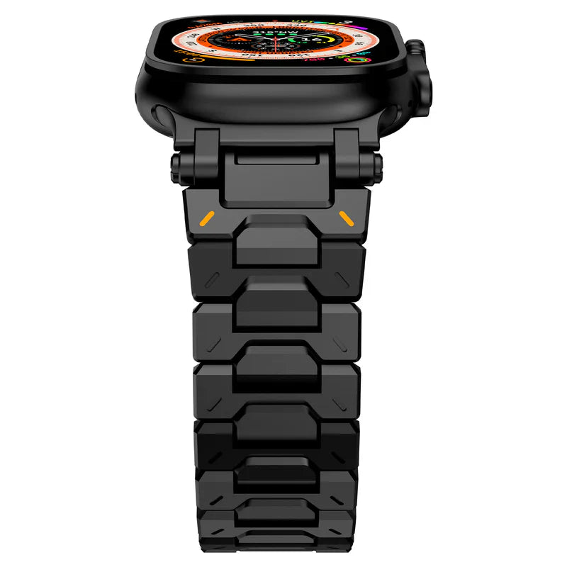 Straplix Explorer Stainless Steel Band for Apple Watch – Rugged Metal Strap Compatible with 44mm 45mm 46mm 49mm