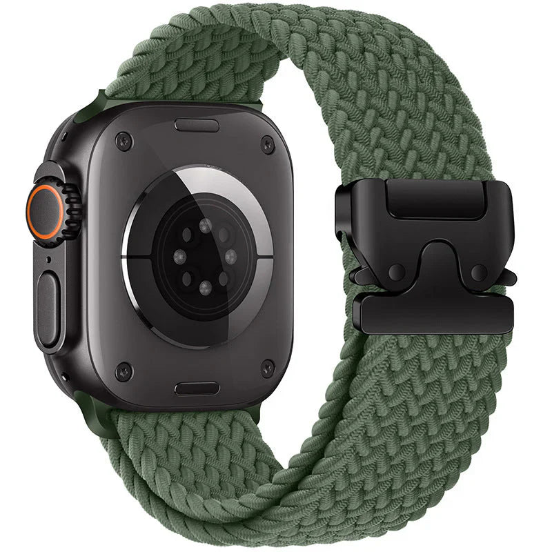 Straplix Nylon Braided Band for Apple Watch – Soft Woven Strap Compatible with 40mm 41mm 42mm 44mm 45mm 46mm 49mm