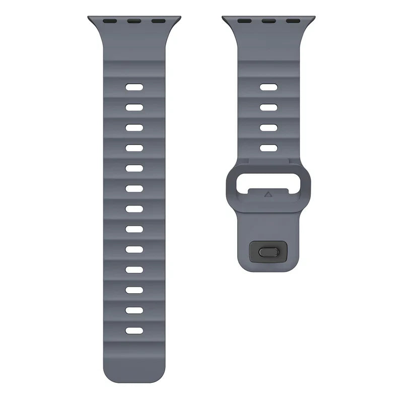FKM Sports Band Compatible with Apple Watch – Durable Rubber Strap for Series 1–9 & Ultra