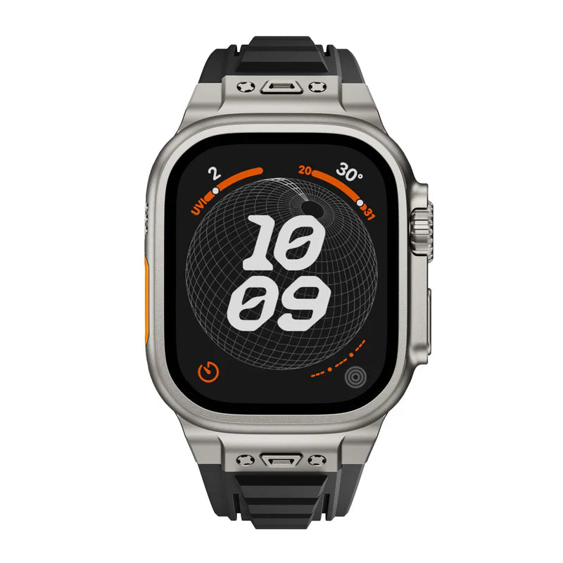 BD005 Tactical Silicone Band Compatible with Apple Watch – Rugged Sport Strap for Series 1–9 & Ultra