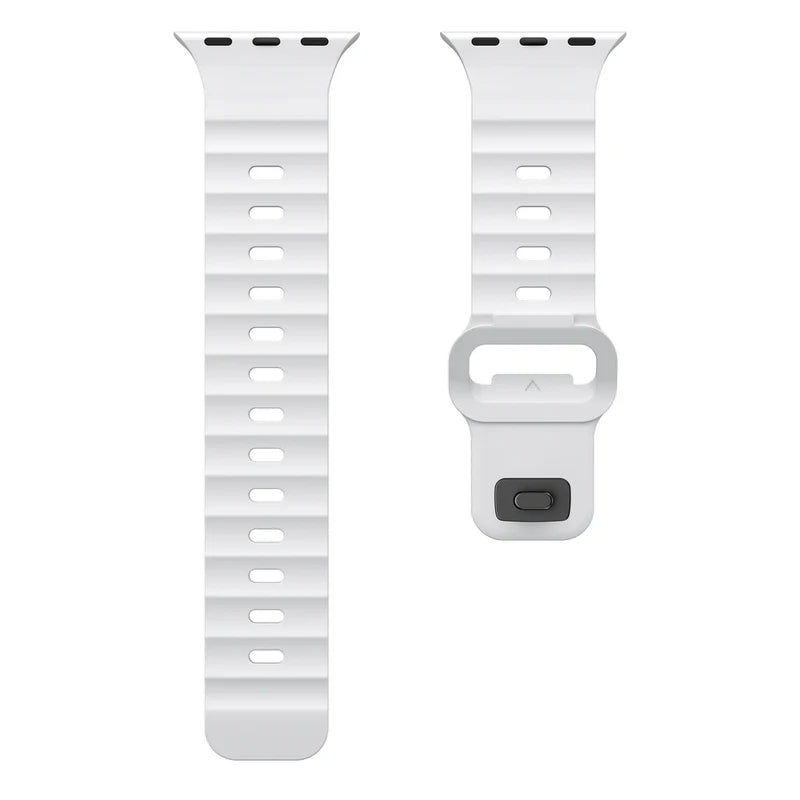 FKM Sports Band Compatible with Apple Watch – Durable Rubber Strap for Series 1–9 & Ultra