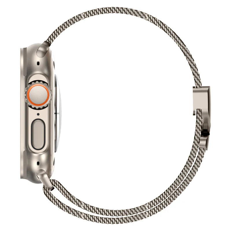 Straplix Milanese Loop Band for Apple Watch – Stainless Steel Mesh Strap Compatible with 40mm 41mm 42mm 44mm 45mm 46mm 49mm