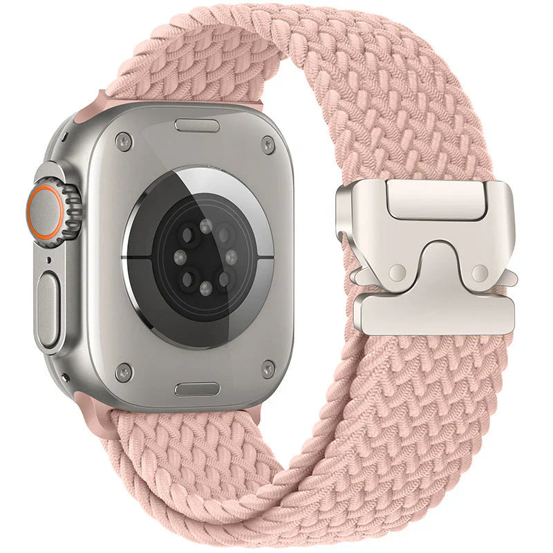 Straplix Nylon Braided Band for Apple Watch – Soft Woven Strap Compatible with 40mm 41mm 42mm 44mm 45mm 46mm 49mm