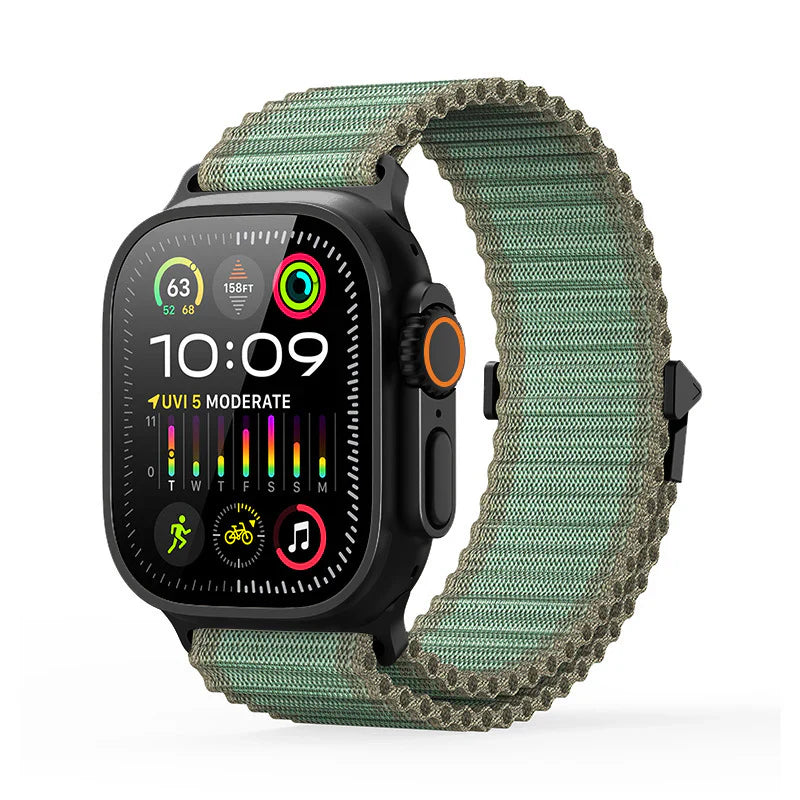 OFF-ROAD Woven Band Compatible with Apple Watch – Rugged & Breathable Strap for Series 1–9 & Ultra