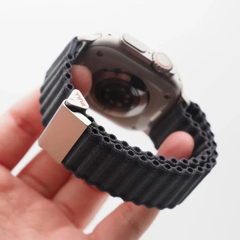 OFF-ROAD Woven Band Compatible with Apple Watch – Rugged & Breathable Strap for Series 1–9 & Ultra