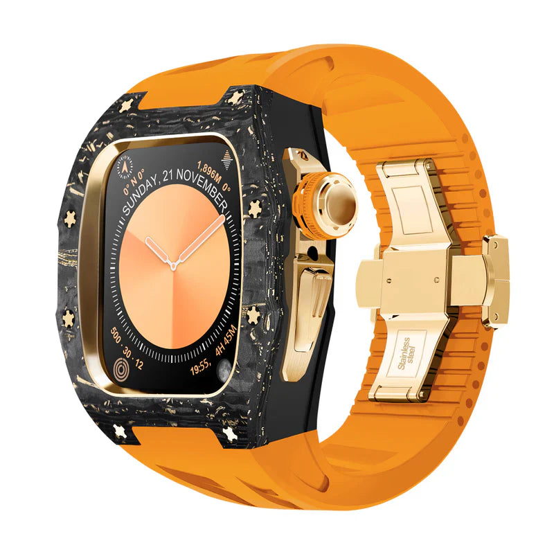 Straplix RM7013 Carbon Fiber Case Retrofit Kit for Apple Watch Series 10 – Lightweight Protection for 46mm