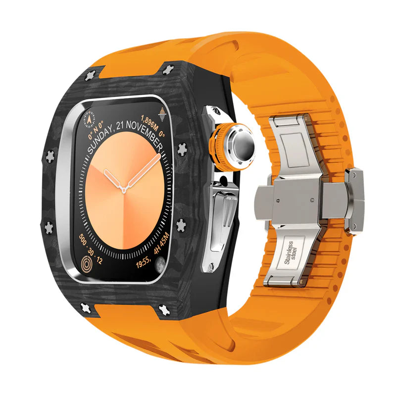 Straplix RM7013 Carbon Fiber Case Retrofit Kit for Apple Watch Series 10 – Lightweight Protection for 46mm