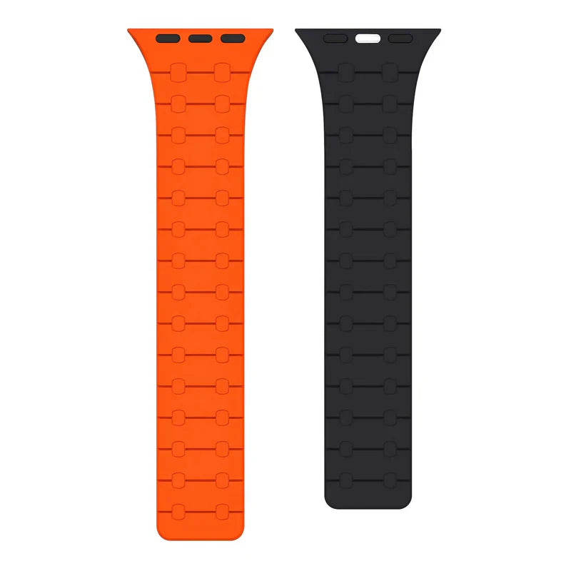 Magnetic Silicone Strap Compatible with Apple Watch – Soft & Secure Fit Band for Series 1–9 & Ultra