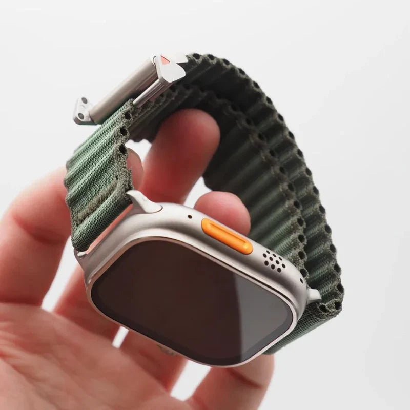 OFF-ROAD Woven Band Compatible with Apple Watch – Rugged & Breathable Strap for Series 1–9 & Ultra