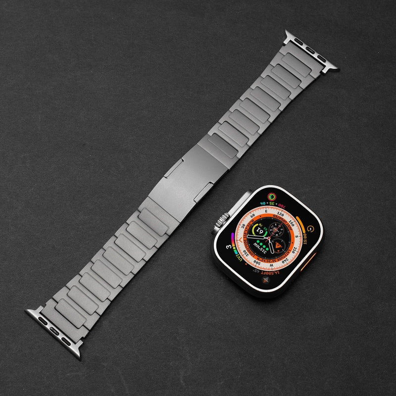 Straplix Titanium Edition Band for Apple Watch – Premium Metal Strap Compatible with  40mm 41mm 42mm 44mm 45mm 46mm 49mm