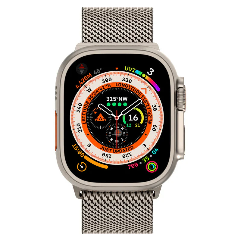 Straplix Milanese Loop Band for Apple Watch – Stainless Steel Mesh Strap Compatible with 40mm 41mm 42mm 44mm 45mm 46mm 49mm