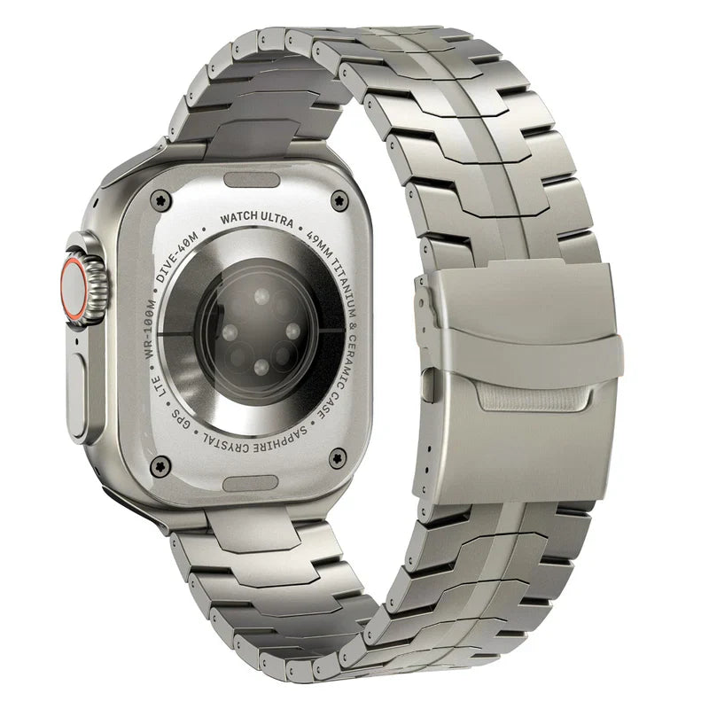 Straplix Titanium Band for Apple Watch – Premium Metal Strap Compatible with 40mm 41mm 42mm 44mm 45mm 46mm 49mm