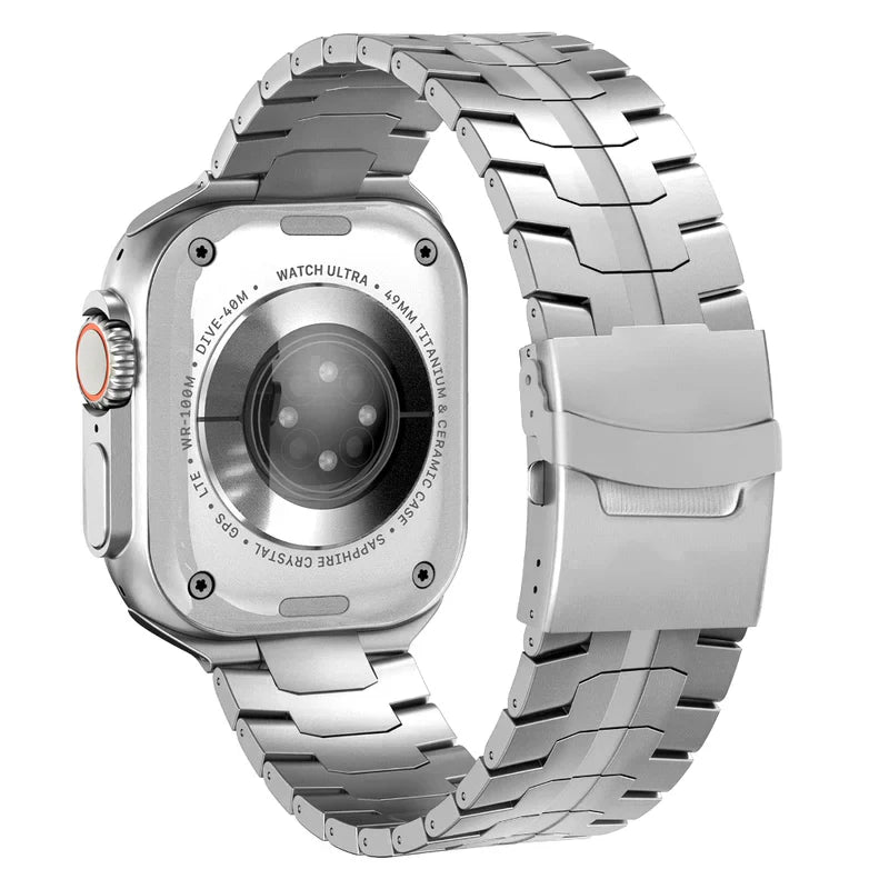 Straplix Titanium Band for Apple Watch – Premium Metal Strap Compatible with 40mm 41mm 42mm 44mm 45mm 46mm 49mm