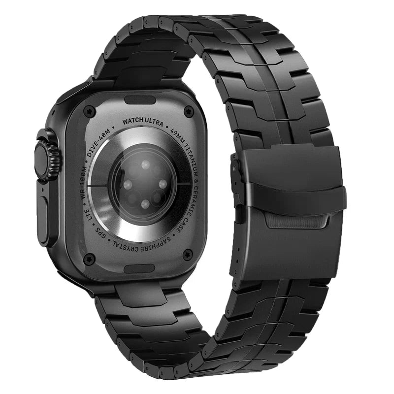 Straplix Titanium Band for Apple Watch – Premium Metal Strap Compatible with 40mm 41mm 42mm 44mm 45mm 46mm 49mm