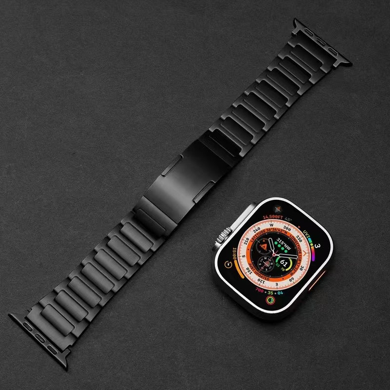 Straplix Titanium Edition Band for Apple Watch – Premium Metal Strap Compatible with  40mm 41mm 42mm 44mm 45mm 46mm 49mm