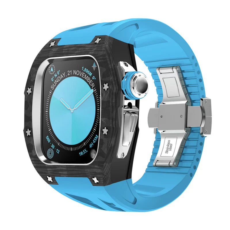 Straplix RM7013 Carbon Fiber Case Retrofit Kit for Apple Watch Series 10 – Lightweight Protection for 46mm