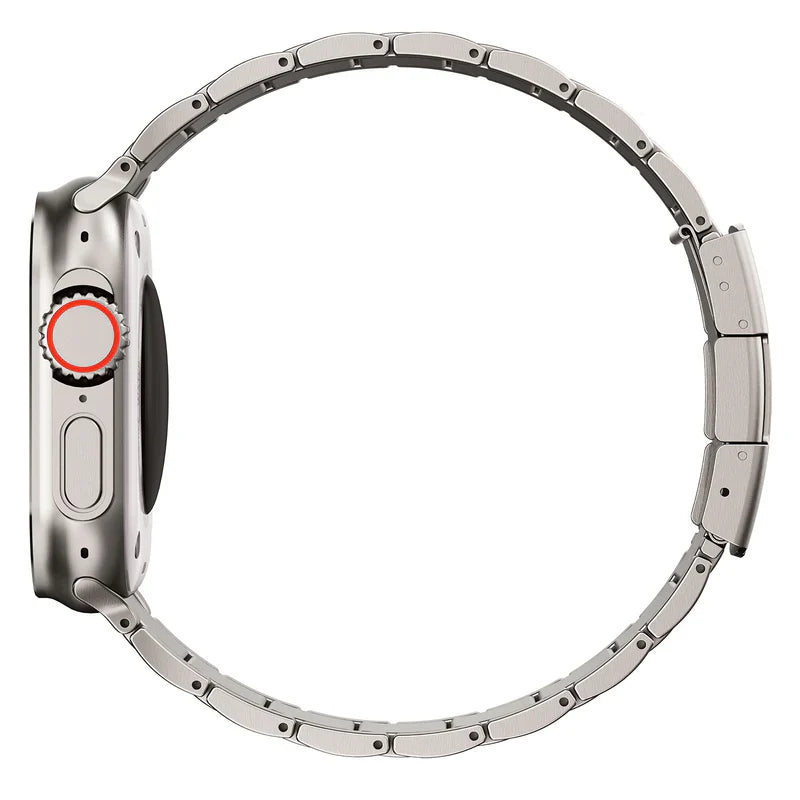 Straplix Titanium Band Pro for Apple Watch – Premium Metal Strap Compatible with 44mm 45mm 46mm 49mm