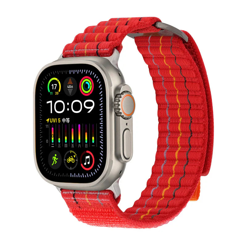 Straplix FOCUS Trail Loop Band for Apple Watch – Lightweight Nylon Sport Strap Compatible with 40mm 41mm 42mm 44mm 45mm 46mm 49mm