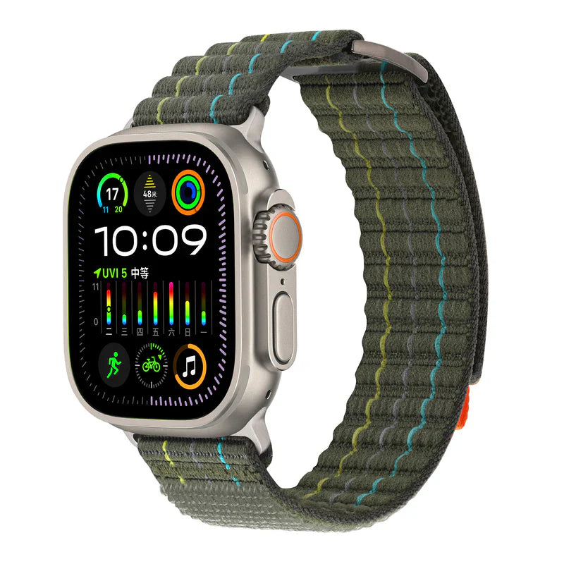 Straplix FOCUS Trail Loop Band for Apple Watch – Lightweight Nylon Sport Strap Compatible with 40mm 41mm 42mm 44mm 45mm 46mm 49mm