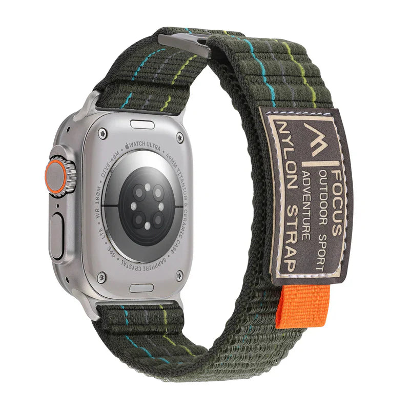 Straplix FOCUS Trail Loop Band for Apple Watch – Lightweight Nylon Sport Strap Compatible with 40mm 41mm 42mm 44mm 45mm 46mm 49mm
