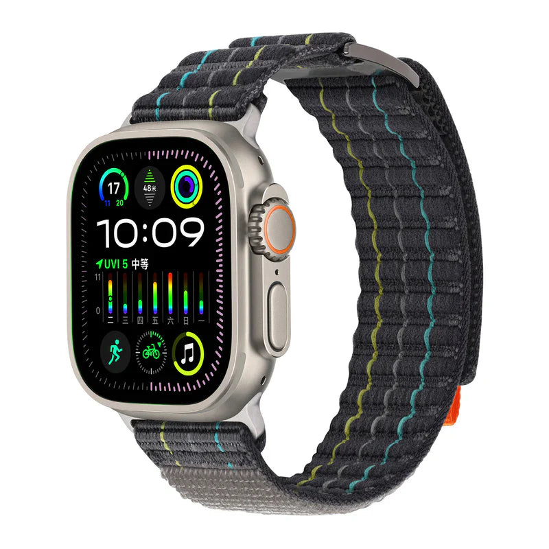 Straplix FOCUS Trail Loop Band for Apple Watch – Lightweight Nylon Sport Strap Compatible with 40mm 41mm 42mm 44mm 45mm 46mm 49mm
