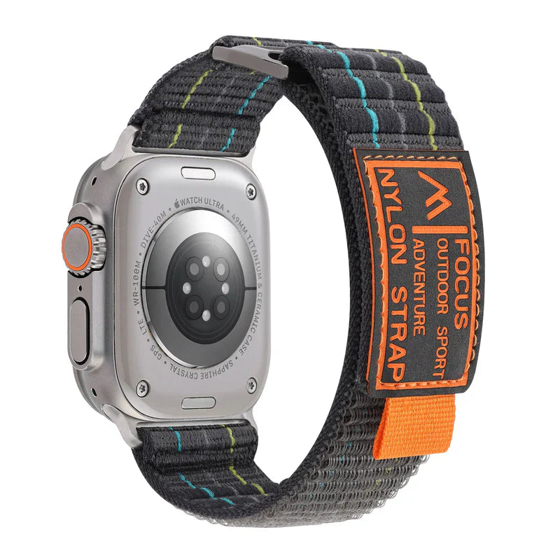 Straplix FOCUS Trail Loop Band for Apple Watch – Lightweight Nylon Sport Strap Compatible with 40mm 41mm 42mm 44mm 45mm 46mm 49mm