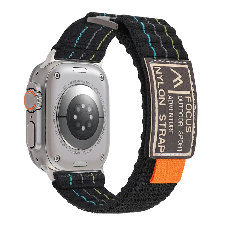 Straplix FOCUS Trail Loop Band for Apple Watch – Lightweight Nylon Sport Strap Compatible with 40mm 41mm 42mm 44mm 45mm 46mm 49mm