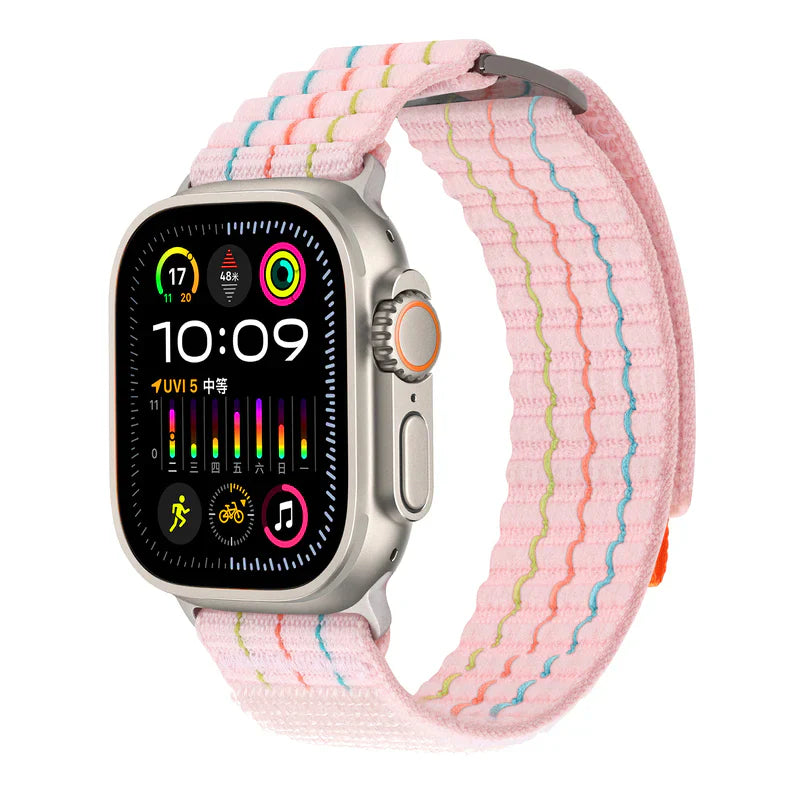 Straplix FOCUS Trail Loop Band for Apple Watch – Lightweight Nylon Sport Strap Compatible with 40mm 41mm 42mm 44mm 45mm 46mm 49mm
