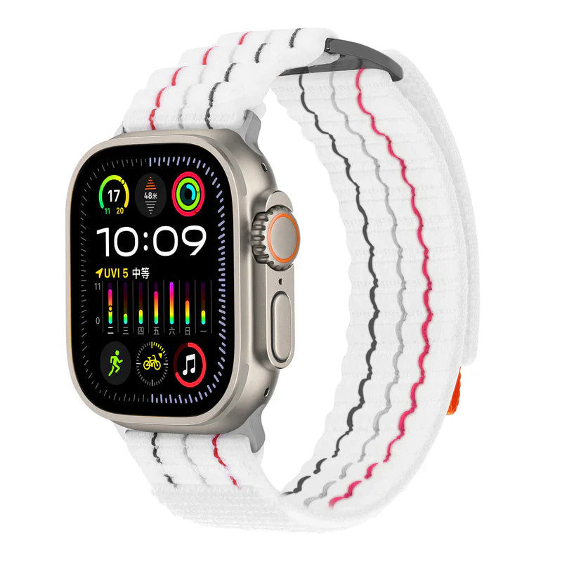 Straplix FOCUS Trail Loop Band for Apple Watch – Lightweight Nylon Sport Strap Compatible with 40mm 41mm 42mm 44mm 45mm 46mm 49mm