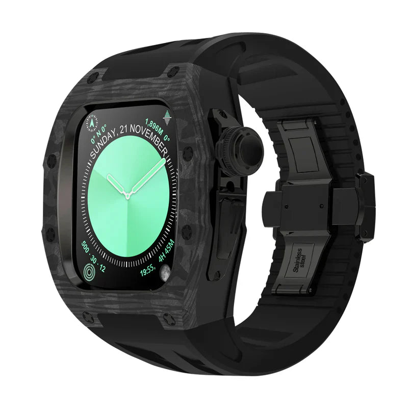 Straplix RM7013 Carbon Fiber Case Retrofit Kit for Apple Watch Series 10 – Lightweight Protection for 46mm