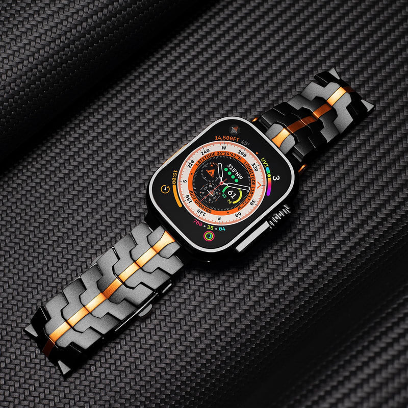 Straplix Titanium Band for Apple Watch – Premium Metal Strap Compatible with 40mm 41mm 42mm 44mm 45mm 46mm 49mm