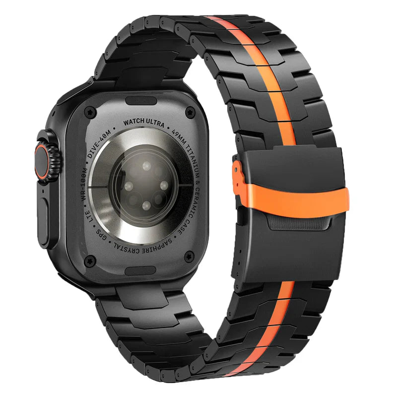 Straplix Titanium Band for Apple Watch – Premium Metal Strap Compatible with 40mm 41mm 42mm 44mm 45mm 46mm 49mm