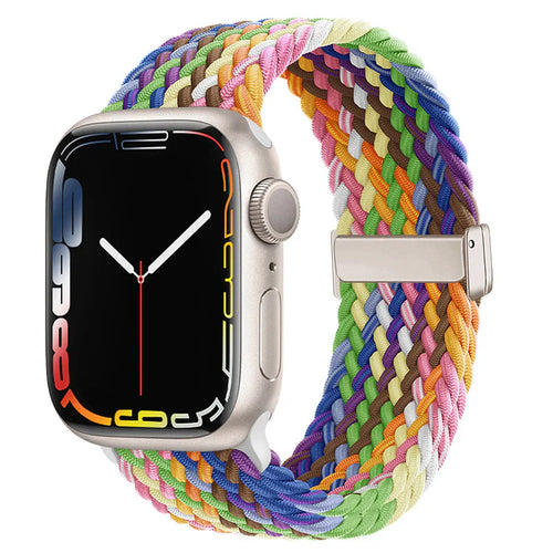 Braided Nylon Loop Band with Magnetic Clasp Compatible with Apple Watch – Soft & Adjustable Strap