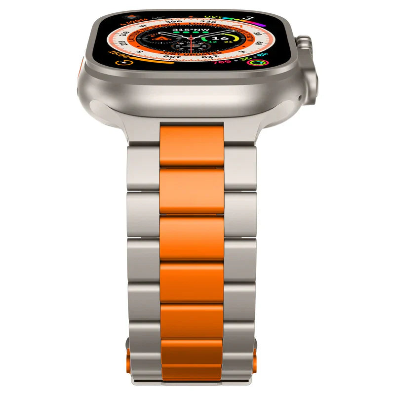Straplix Business Style Titanium Band for Apple Watch – Sleek Metal Strap Compatible with 40mm 41mm 42mm 44mm 45mm 46mm 49mm