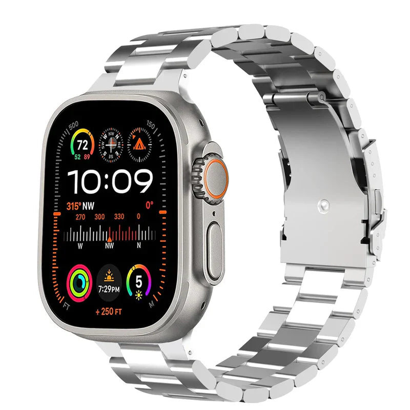 Straplix Business Style Titanium Band for Apple Watch – Sleek Metal Strap Compatible with 40mm 41mm 42mm 44mm 45mm 46mm 49mm