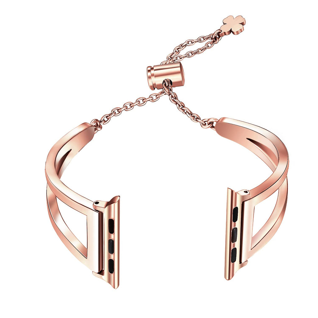 Straplix Elegant Chain Bracelet Band for Apple Watch – Jewelry-Style Metal Strap for Women, Compatible with 38mm 40mm 41mm 42mm 44mm 45mm 46mm 49mm