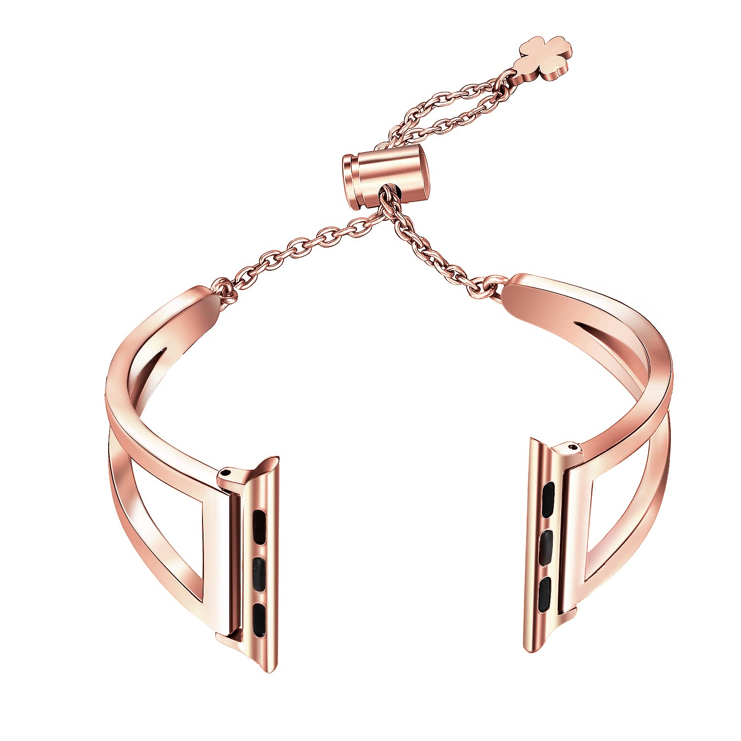 Straplix Elegant Chain Bracelet Band for Apple Watch – Jewelry-Style Metal Strap for Women, Compatible with 38mm 40mm 41mm 42mm 44mm 45mm 46mm 49mm