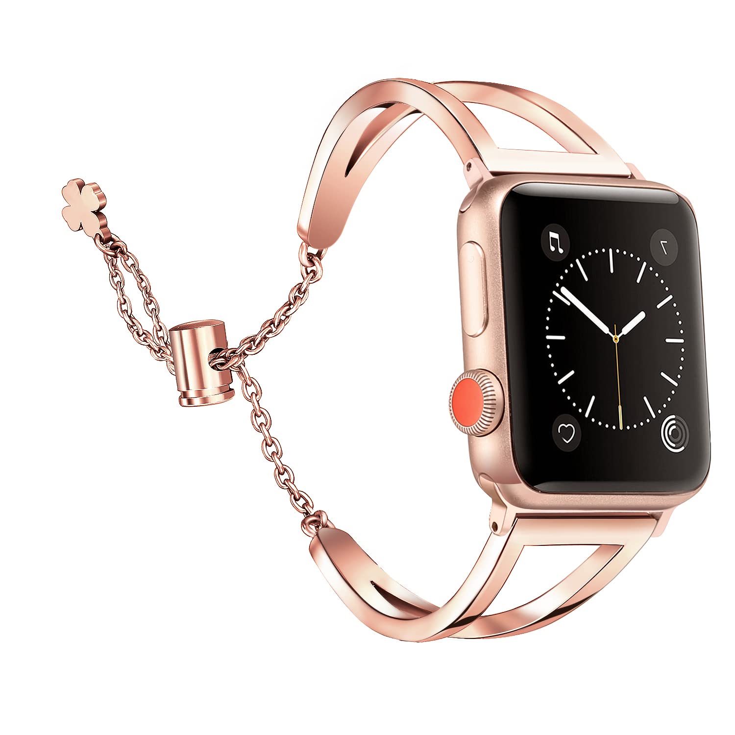 Straplix Elegant Chain Bracelet Band for Apple Watch – Jewelry-Style Metal Strap for Women, Compatible with 38mm 40mm 41mm 42mm 44mm 45mm 46mm 49mm