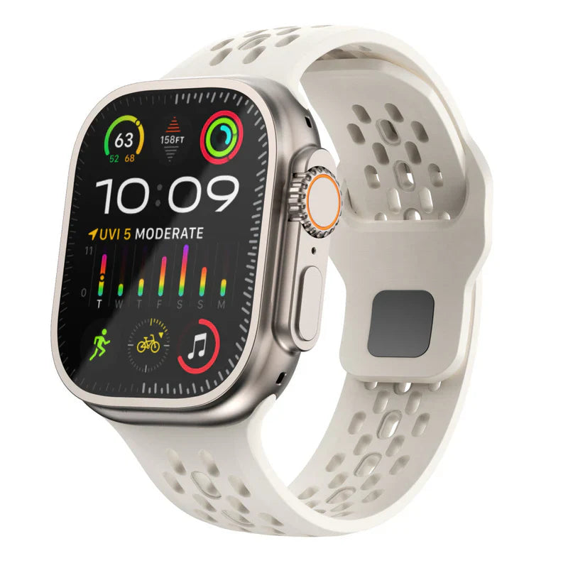 Straplix Vertex Silicone Band for Apple Watch – Premium Sport Strap Compatible with 40mm 41mm 42mm 44mm 45mm 46mm 49mm
