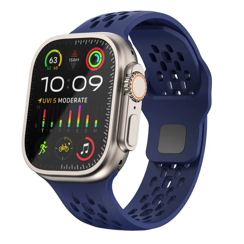Straplix Vertex Silicone Band for Apple Watch – Premium Sport Strap Compatible with 40mm 41mm 42mm 44mm 45mm 46mm 49mm