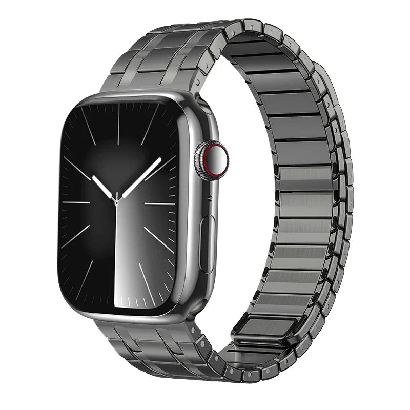 Straplix AP Frosted Stainless Steel Magnetic Band for Apple Watch – Brushed Metal Strap Compatible with 40mm 41mm 42mm 44mm 45mm 46mm 49mm